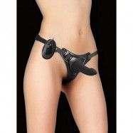 Ouch!: Vibrating Pleasure Strap-On, svart