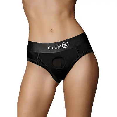 Ouch! Vibrating Strap-on High-cut Brief