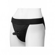 PANTY HARNESS W PLUG FULL BACK L/XL