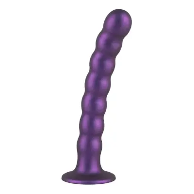 Pegging Dildo Metallic Purple 17 cm