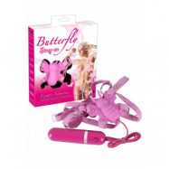 Pink Butterfly Strap-On