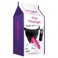 POWERGIRL VIBR. STRAP-ON PINK