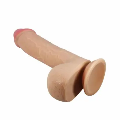Pretty Love - Realistisk Dildo med Sliding Skin & Sugkopp - 23,4 cm