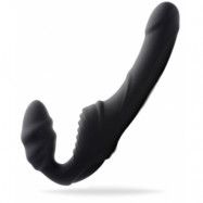 Pro Rider Strapless Strap-on Vibrator Black