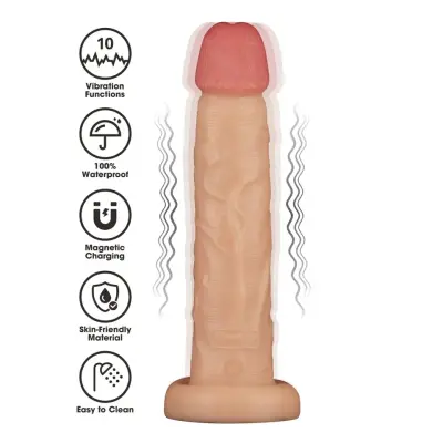 Realistic Vibrating Power Cock 26,2 cm