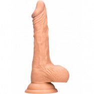 RealRock Skin: Realistic Dildo with Balls, 19 cm, ljus