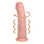 Realrock Vibrating and Rotating Regular Curved Cock 20,3 cm
