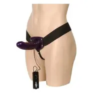 Seven Creations Female Strap-On Vibrating Purple