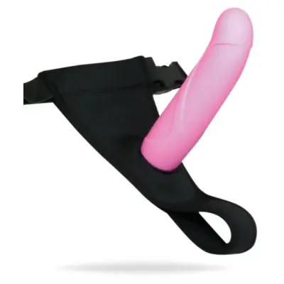Smile Silicone Strap-On Pink