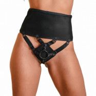 Sportsheets Högmidjad Korsett Strap On Harness - Black