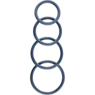 Sportsheets Merge: Navy Rubber O Ring, 4-pack