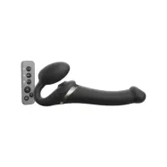 Strap-On-Me: Multi Orgasm Bendable Strap-On Vibrator, S, svart