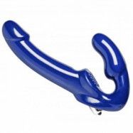 Strap U Revolver II Vibrerande Strapless Strap-On Dildo - Blue