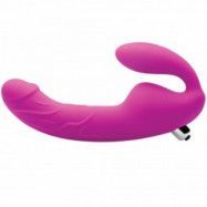 Strap U Royal Rider Vibrerande Strap-On Dildo - Rosa