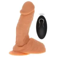 ToyJoy Naked Vibrating Dildo Silicone 17 cm SKIN