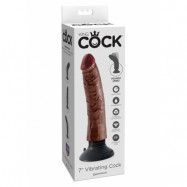 VIBRATING COCK BROWN 7 INCH