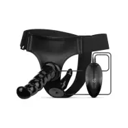 Vibrating Strap-On Set Black