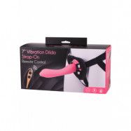 Vibration Dildo Strap-On 7inch Pink