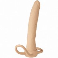 Willie City Strap-On Dual Dildo 15,3 cm - Nude