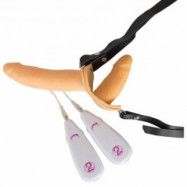 You2toys Realistisk Fjärrstyrd Strap-on Duo - Nude