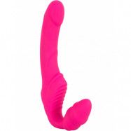 You2Toys: Vibrating Strapless Strap-On, Double Teaser, rosa