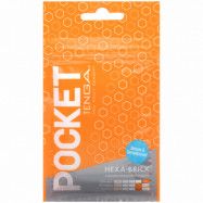 TENGA Pocket Hexa-Brick onaniprodukt - Vit