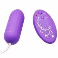 Ägg vibrator med fjärrkontroll - PURPLE EGG VIBE