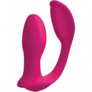 3Some: Double Ecstasy, Silicone Vibrator, rosa