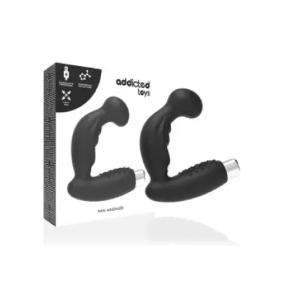 Addicted Toys Prostatic Vibrator Rechargeable Model 3 Black