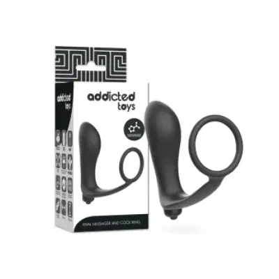 Addicted Toys Vibratory Anal Plug With Penis Ring