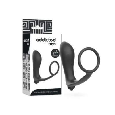 Addicted Toys Vibratory Anal Plug With Penis Ring