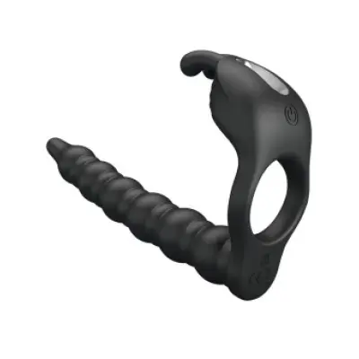 Pretty Love Blackney Penis Ring With Black Vibrator Plug