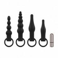 Anal Plug Set With Bullet Vibrator