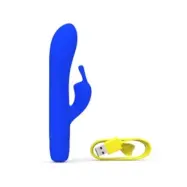 B Swish Bwild Bunny Infinite Classic Rechargeable Vibrator Blue Silicone