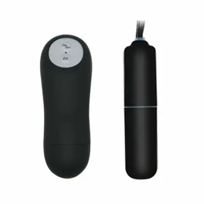 Baile Stimulating - Bullet Vibrator med Fjärrkontroll + Stringtrosa med ficka - Svart