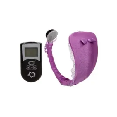 Baile Thong With Vibrator With Lilac Remote Control