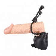 Ball Bag And Cock Ring With Bullet Vibrator Loop