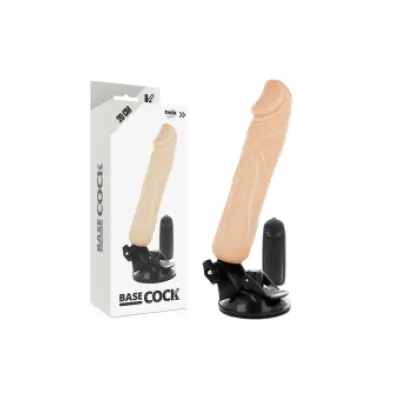 Basecock Realistic Vibrator Remote Control Flesh 20 Cm -O- 4 Cm
