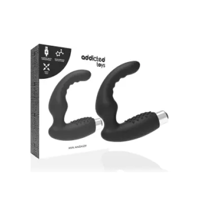 Addicted Toys Prostatic Vibrator Rechargeable Model 2 Black
