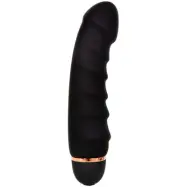 Black Amazing Ribbed Vibrator