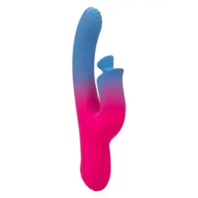 CalExotics Dual Stimulator Suction Vibrator PINK