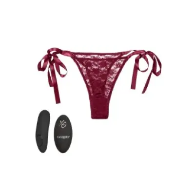 CalExotics Remote Control Lace Thong Set RED