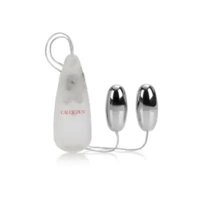 Calexotics Vibrating Bullets Silver Duo
