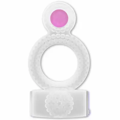 Casual Double Pleasure Ring - Penisring med Bullet Vibrator - Transparent