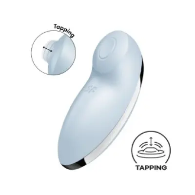 Satisfyer Tap & Climax 2 Vibrator & Stimulator Blue