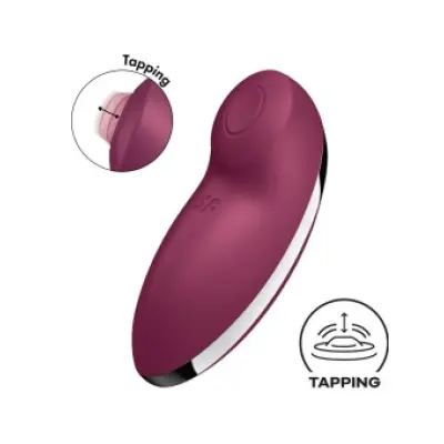 Satisfyer Tap & Climax 2 Vibrator & Stimulator Red