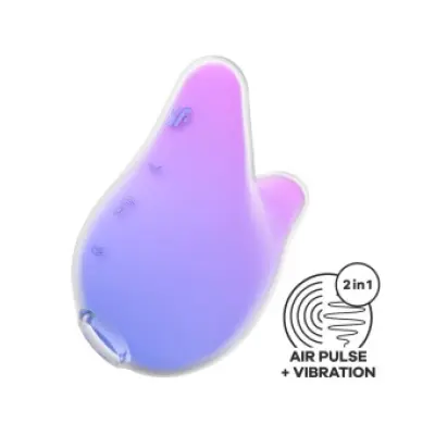 Satisfyer Mermaid Vibes Stimulator & Vibrator Violet And Pink