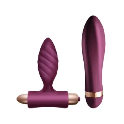 Climaximum Desire Kit Twisted Vibrator + Anal Plug