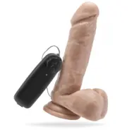 Cock 7 Inch w. Balls Vibrator