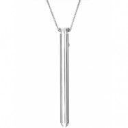 Crave: Vespter Vibrator Necklace, silver